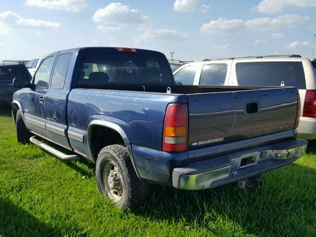 1GCFC29TXXZ107427 - 1999 CHEVROLET SILVERADO BLUE photo 3