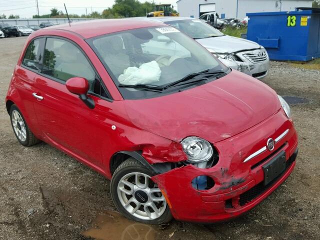 3C3CFFAR2FT523239 - 2015 FIAT 500 POP RED photo 1