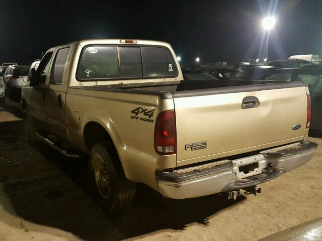 3FTNW21F41MA51051 - 2001 FORD F250 GOLD photo 3