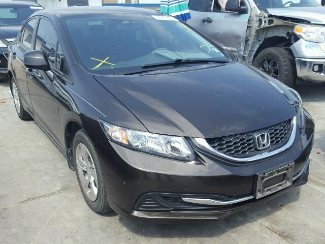 2HGFB2F56DH557145 - 2013 HONDA CIVIC BLACK photo 1