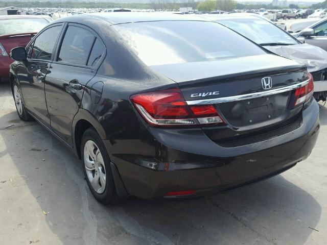 2HGFB2F56DH557145 - 2013 HONDA CIVIC BLACK photo 3