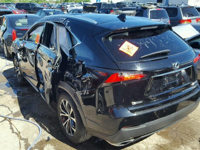 JTJBARBZ2F2025255 - 2015 LEXUS NX 200T BLACK photo 3