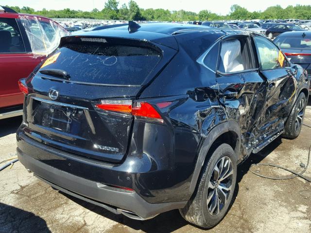 JTJBARBZ2F2025255 - 2015 LEXUS NX 200T BLACK photo 4