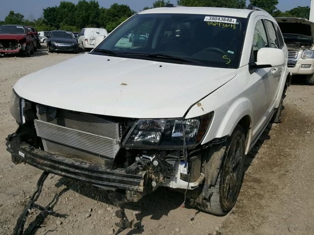 3C4PDDGGXFT600890 - 2015 DODGE JOURNEY CR WHITE photo 2