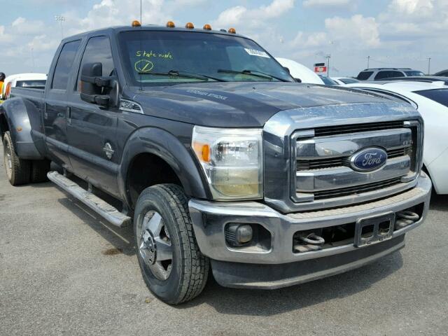 1FT8W3DT3FEB21379 - 2015 FORD F350 SUPER GRAY photo 1