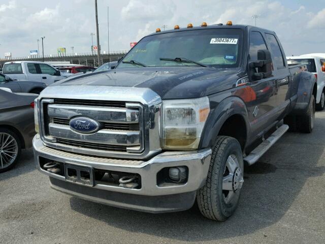 1FT8W3DT3FEB21379 - 2015 FORD F350 SUPER GRAY photo 2