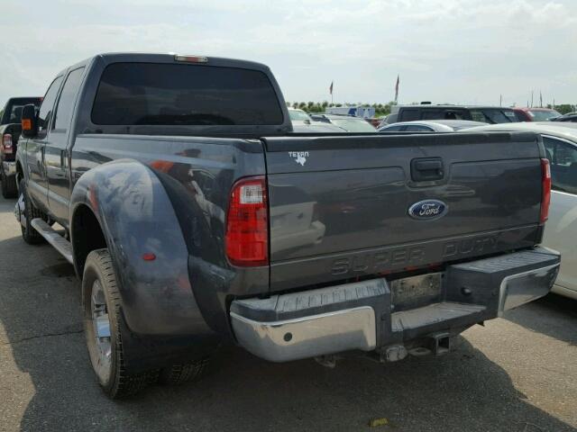 1FT8W3DT3FEB21379 - 2015 FORD F350 SUPER GRAY photo 3