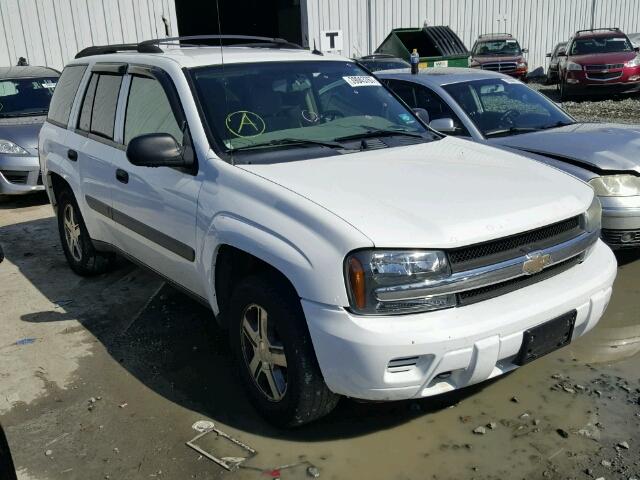 1GNDT13S752115239 - 2005 CHEVROLET TRAILBLAZE WHITE photo 1