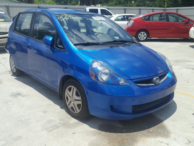 JHMGD37418S053818 - 2008 HONDA FIT BLUE photo 1