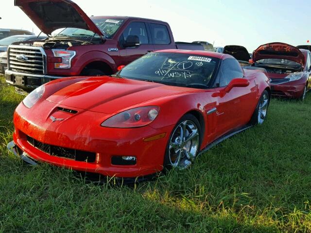 1G1YW2DW6B5106267 - 2011 CHEVROLET CORVETTE G RED photo 2