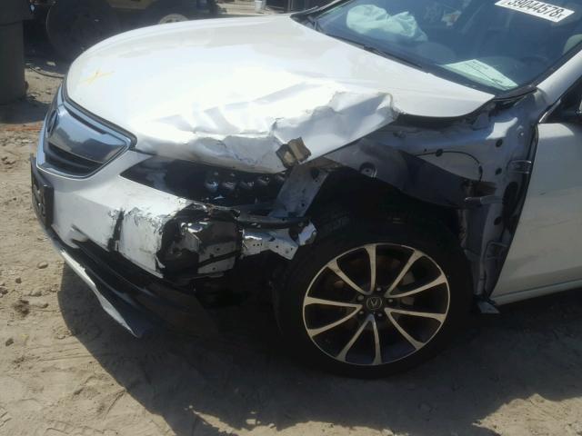 19UUB2F50FA016519 - 2015 ACURA TLX TECH WHITE photo 9