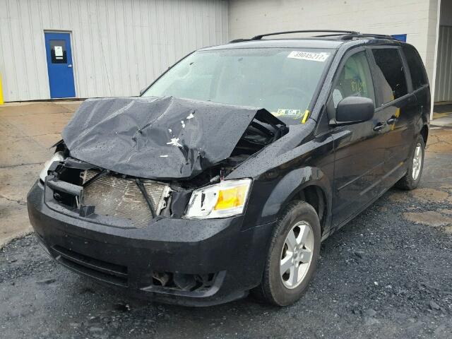 2D4RN4DE6AR339765 - 2010 DODGE GRAND CARA BLACK photo 2