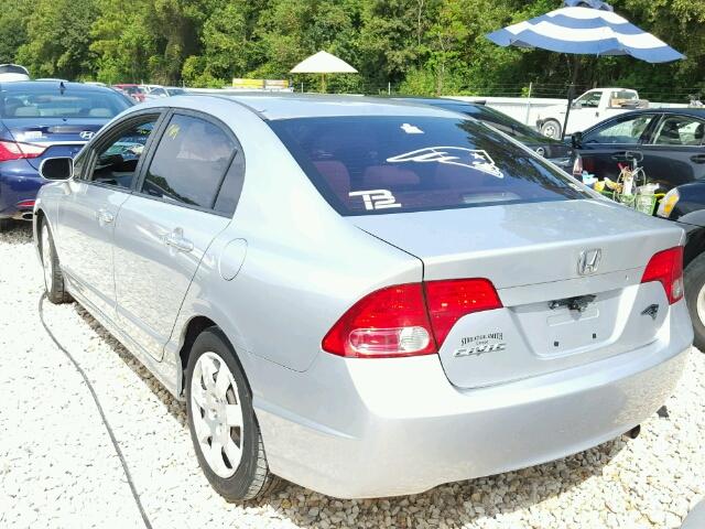 1HGFA16558L059475 - 2008 HONDA CIVIC LX SILVER photo 3