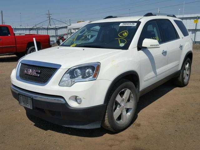 1GKKVRED2BJ398372 - 2011 GMC ACADIA SLT თეთრი ფოტო 2