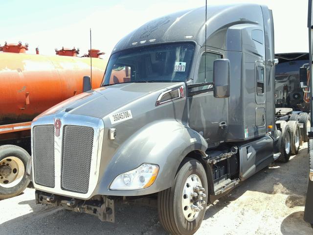 1XKYDP9XXFJ432215 - 2015 KENWORTH CONSTRUCTI GRAY photo 2