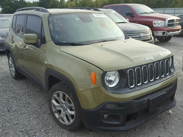 ZACCJABT3FPC14555 - 2015 JEEP RENEGADE L GREEN photo 1