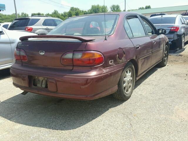 1G1NE52M5V6143611 - 1997 CHEVROLET MALIBU LS Tünd qırmızı foto 4