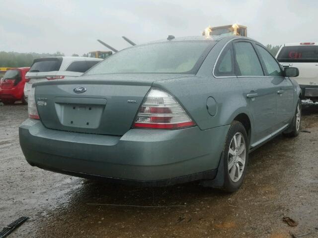 1FAHP24W98G128948 - 2008 FORD TAURUS GREEN photo 4