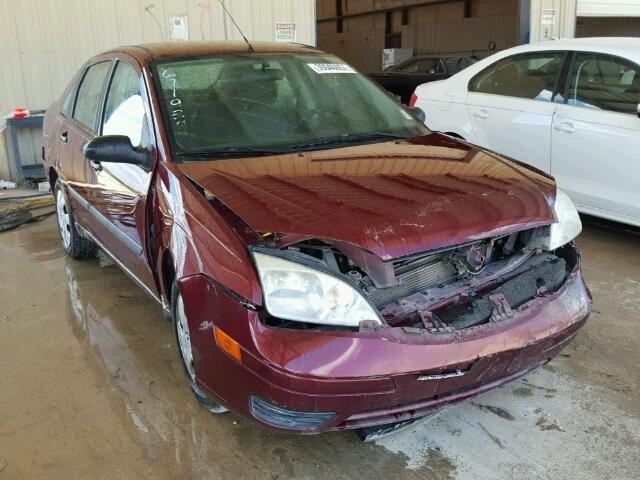 1FAFP34N97W302056 - 2007 FORD FOCUS ZX4 MAROON photo 1