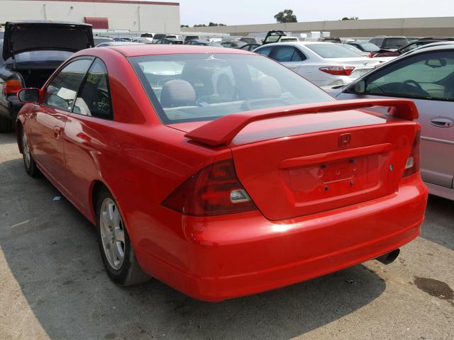 1HGEM21933L026048 - 2003 HONDA CIVIC EX წითელი ფოტო 3