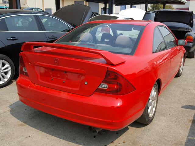 1HGEM21933L026048 - 2003 HONDA CIVIC EX წითელი ფოტო 4