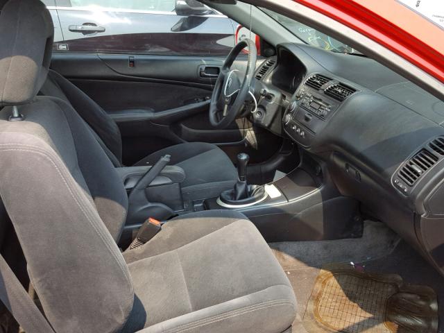 1HGEM21933L026048 - 2003 HONDA CIVIC EX წითელი ფოტო 5