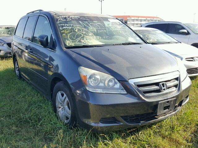 5FNRL38765B090104 - 2005 HONDA ODYSSEY EX GRAY photo 1