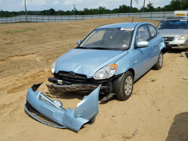 KMHCM3AC8AU156661 - 2010 HYUNDAI ACCENT BLU BLUE photo 2