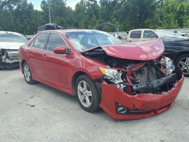 4T1BF1FK2CU560990 - 2012 TOYOTA CAMRY RED photo 1