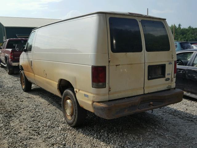 1FTNE24L82HA29774 - 2002 FORD ECONOLINE WHITE photo 3