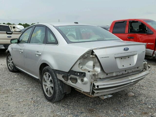 1FAHP24W08G187743 - 2008 FORD TAURUS SEL SILVER photo 3