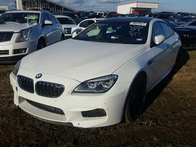 WBS6E9C59HG437286 - 2017 BMW M6 GRAN CO WHITE photo 2