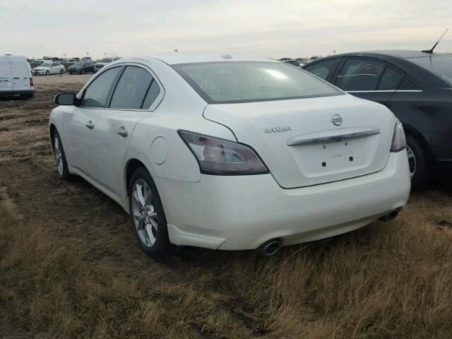 1N4AA5AP4EC906500 - 2014 NISSAN MAXIMA WHITE photo 3