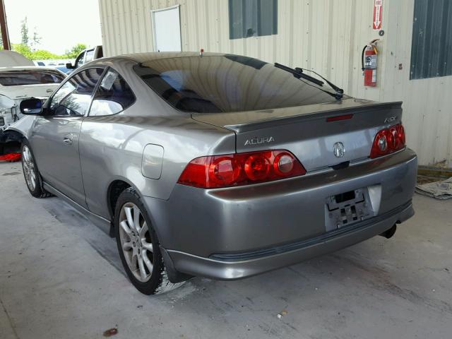 JH4DC53095S006469 - 2005 ACURA RSX TYPE-S GRAY photo 3