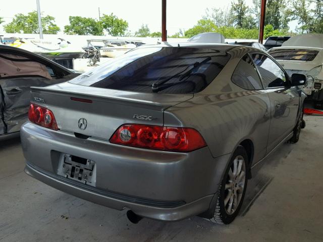 JH4DC53095S006469 - 2005 ACURA RSX TYPE-S GRAY photo 4