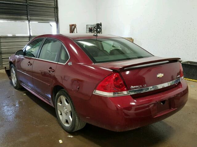 2G1WV58K281359647 - 2008 CHEVROLET IMPALA 50T RED photo 3