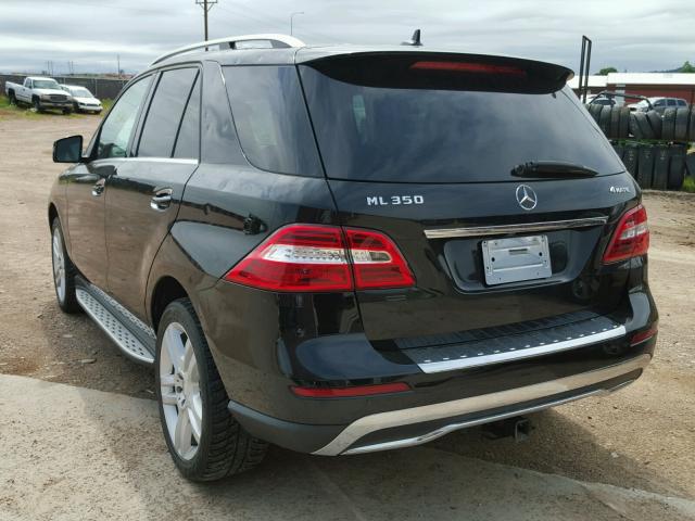 4JGDA5HB5DA240982 - 2013 MERCEDES-BENZ ML 350 4MA BLACK photo 3