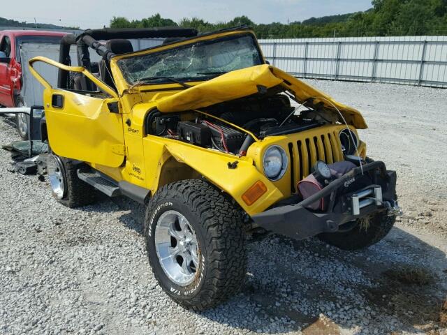 1J4FA49S24P715050 - 2004 JEEP WRANGLER / YELLOW photo 1