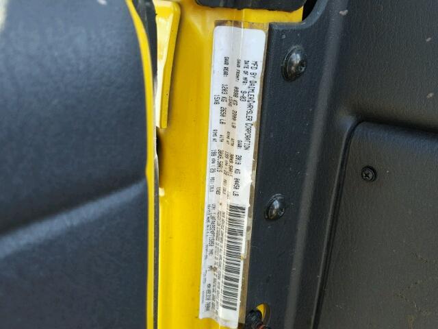 1J4FA49S24P715050 - 2004 JEEP WRANGLER / YELLOW photo 10