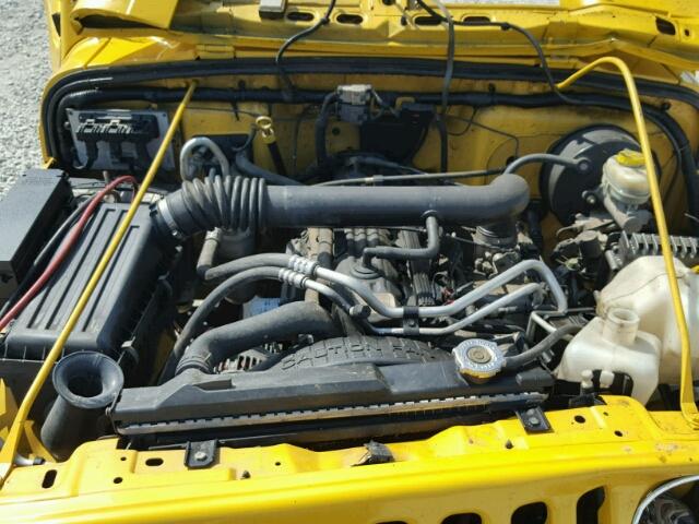 1J4FA49S24P715050 - 2004 JEEP WRANGLER / YELLOW photo 7