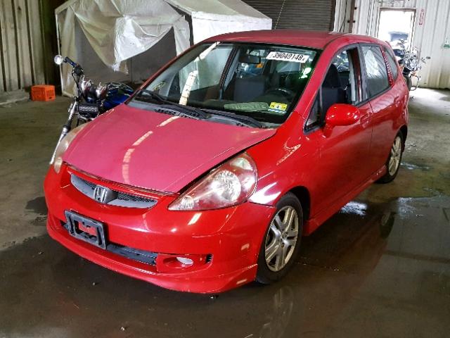 JHMGD38607S034997 - 2007 HONDA FIT S 红色 照片 2