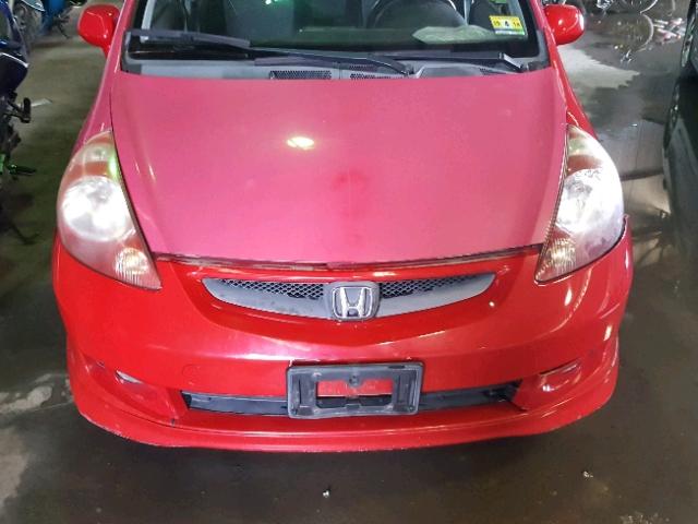 JHMGD38607S034997 - 2007 HONDA FIT S 红色 照片 7