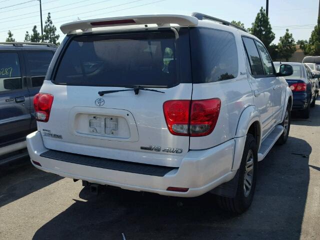 5TDBT48A06S274986 - 2006 TOYOTA SEQUOIA LI WHITE photo 4