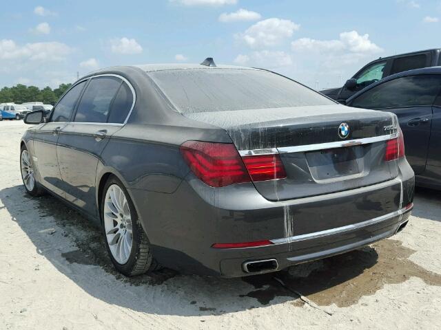 WBAYE8C59DDE22020 - 2013 BMW 750LI CHARCOAL photo 3