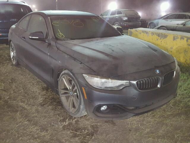 WBA3N3C59EF712158 - 2014 BMW 428 BLACK photo 1