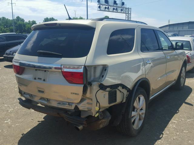 1D4RE4GG3BC639819 - 2011 DODGE DURANGO CR TAN photo 4