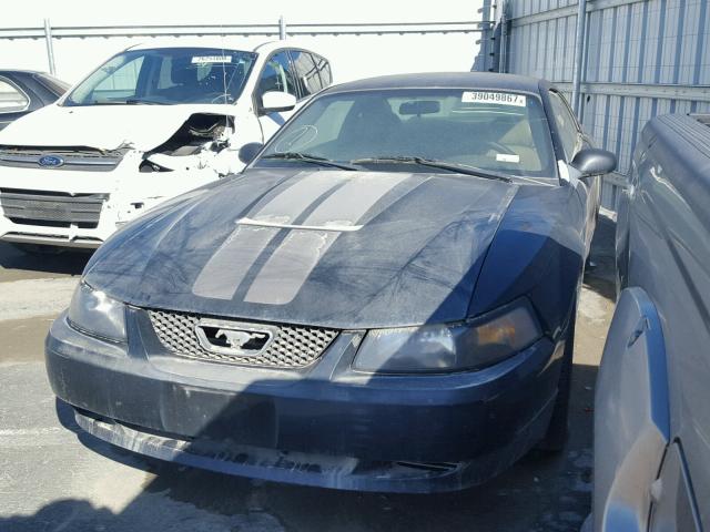 1FAFP40484F117821 - 2004 FORD MUSTANG BLACK photo 2