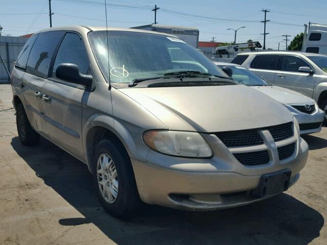 1B4GP45382B717383 - 2002 DODGE CARAVAN SP GOLD photo 1