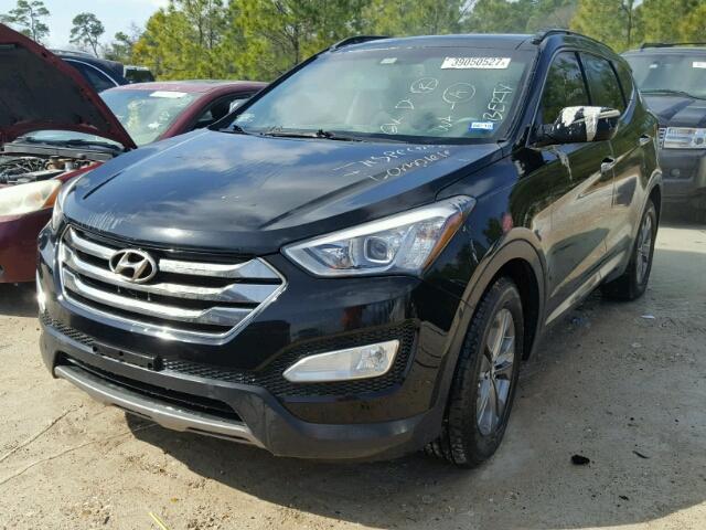 5XYZU3LB5EG168616 - 2014 HYUNDAI SANTA FE S BLACK photo 2