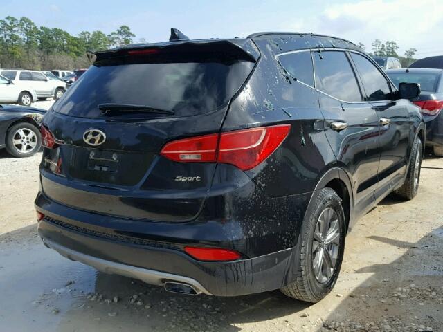 5XYZU3LB5EG168616 - 2014 HYUNDAI SANTA FE S BLACK photo 4